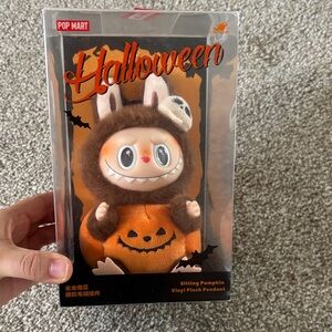 Pop Mart Halloween Sitting Pumpkin Vinyl Plush Pendant